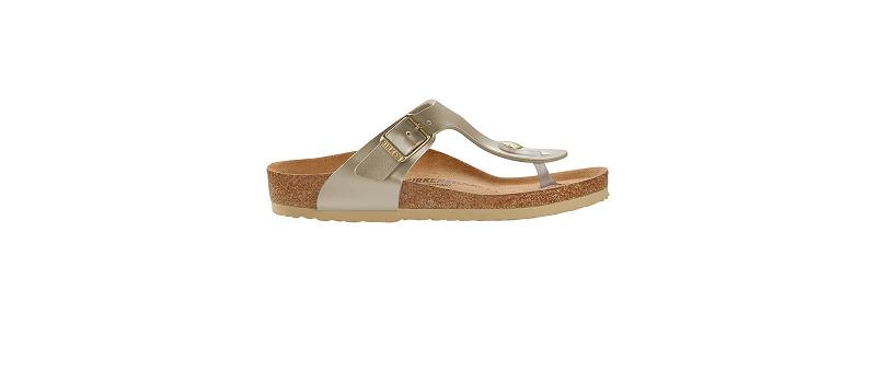 Birkenstock Birko-flor Narrow Gizeh Børn Sølv | DK 150LIS